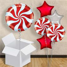 Red Candy Swirl 18" Balloon in a Box