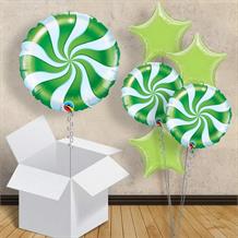 Green Candy Swirl 18" Balloon in a Box