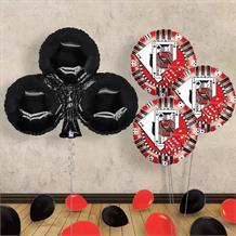 Black Club Casino Card Balloon in a Box | Party Save Smile