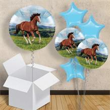 Horse and Pony 18" Balloon in a Box