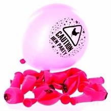 Caution Hen Party Latex Balloons