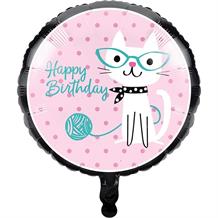 Purrfect Cat Party Foil | Helium Party Balloon