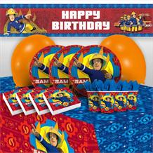 Fireman Sam 2017 8 to 48 Guest Premium Party Pack - Tableware | Balloons | Decoration