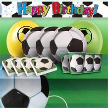 3D Soccer | Football 8 to 48 Guest Premium Party Pack - Tableware | Balloons | Decoration