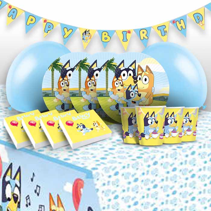 Bluey Birthday Party Supplies | Bluey Party Decorations | Bluey Party  Supplies | Bluey Birthday Decorations | Bluey Tablecover | Bluey Plates |  Bluey