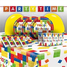 Building Block Happy Birthday Party Pack (Premium) | Party Save Smile