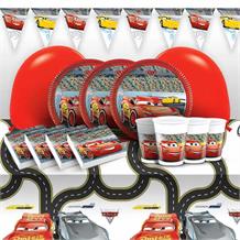 Cars 3 8 to 48 Guest Premium Party Pack - Tableware | Balloons | Decoration