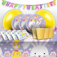 Easter | Rabbits | Lilac 8 to 48 Guest Premium Party Pack - Tableware | Balloons | Decoration