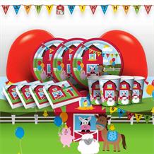Farmhouse Fun 1st Birthday Party 8 to 48 Guest Premium Party Pack - Tableware | Balloons | Decoration