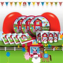 Farmhouse Fun 8 to 48 Guest Premium Party Pack - Tableware | Balloons | Decoration