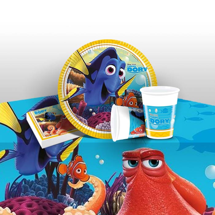 Birthday//Nemo//Disney FINDING DORY Party Pack {Tablecover//Cups//Plates//Napkins}
