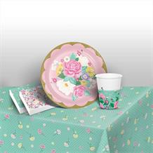 Floral Tea Party Birthday Party Pack (Starter) | Party Save Smile