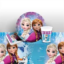 Disney Frozen Northern Lights 8 to 48 Guest Starter Party Pack - Tablecover | Cups | Plates | Napkins