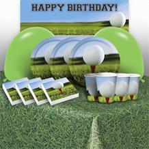 Golf 8 to 48 Guest Premium Party Pack - Tableware | Balloons | Decoration