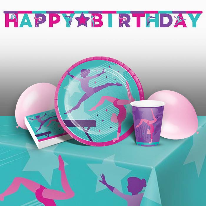 Gymnastics Birthday Party Pack (Premium) | Party Save Smile