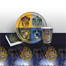 Harry Potter Party 8 to 48 Guest Starter Party Pack - Tablecover | Cups | Plates | Napkins