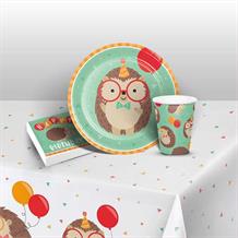Hedgehog Happy Birthday Party 8 to 48 Guest Starter Party Pack - Tablecover | Cups | Plates | Napkins