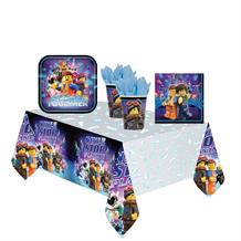 Lego Movie 2 8 to 48 Guest Starter Party Pack - Tablecover | Cups | Plates | Napkins