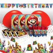Super Mario | Luigi | Toad 8 to 48 Guest Premium Party Pack - Tableware | Balloons | Decoration