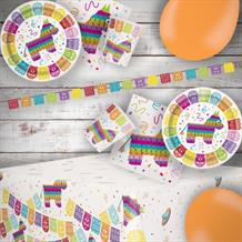Mexican Fiesta 8 to 48 Guest Premium Party Pack - Tableware | Balloons | Decoration