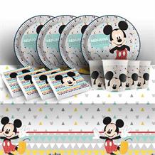 Mickey Mouse Awesome 8 to 48 Guest Starter Party Pack - Tablecover | Cups | Plates | Napkins