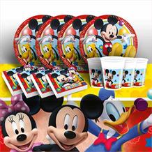 Mickey Mouse Playful 8 to 48 Guest Starter Party Pack - Tablecover | Cups | Plates | Napkins