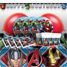 Mighty Marvel Avengers Premium Party Pack - Tableware | Balloons | Decoration