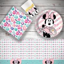 Minnie Mouse Gems 8 to 48 Guest Starter Party Pack - Tablecover | Cups | Plates | Napkins