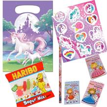 Unicorn Fantasy Ready Filled Party Bag with Sweets, Stickers + 2 Favours