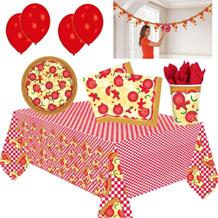 Pizza 8 to 48 Guest Premium Party Pack - Tableware, Balloons & Decorations