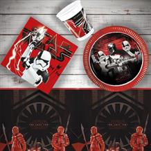 Star Wars Episode 8 | The Last Jedi 8 to 48 Guest Starter Party Pack - Tablecover | Cups | Plates | Napkins