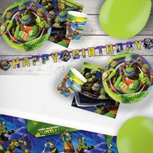 Teenage Mutant Ninja Turtles 8 to 48 Guest Premium Party Pack - Tableware | Balloons | Decoration