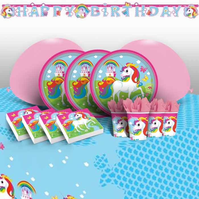 Pink Unicorn Birthday Party Pack (Premium) | Party Save Smile
