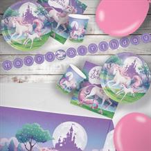 Unicorn Fantasy 8 to 48 Guest Premium Party Pack - Tableware | Balloons | Decoration