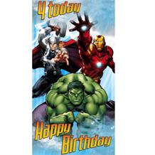 Marvel Avengers Age 4 Greeting Card