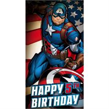 Captain America Age 5 Greeting Card
