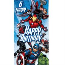 Marvel Avengers Age 6 Greeting Card