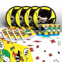 Batman vs Joker 8 to 48 Guest Starter Party Pack - Tablecover | Cups | Plates | Napkins