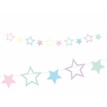 Pastel Coloured Stars Garland Banner | Decoration