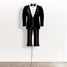 Inflated with Helium Wedding | Groom Tuxedo Shaped Giant 39" Foil Balloon-Collect from Store Only