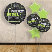 Inflated with Helium Level Up | Gaming 18" Foil Balloon-Collect from Store Only