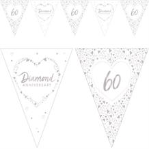 60th Wedding Anniversary Bunting | Party Save Smile