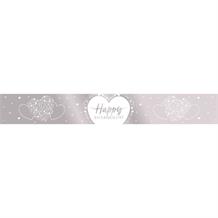 Happy Engagement Heart Foil Banner | Decoration