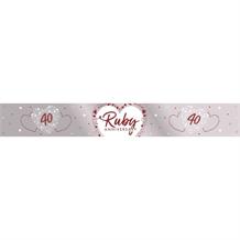 40th Wedding Anniversary Banner | Party Save Smile