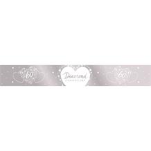 Foil Diamond Wedding 60th Anniversary Banner | Party Save Smile