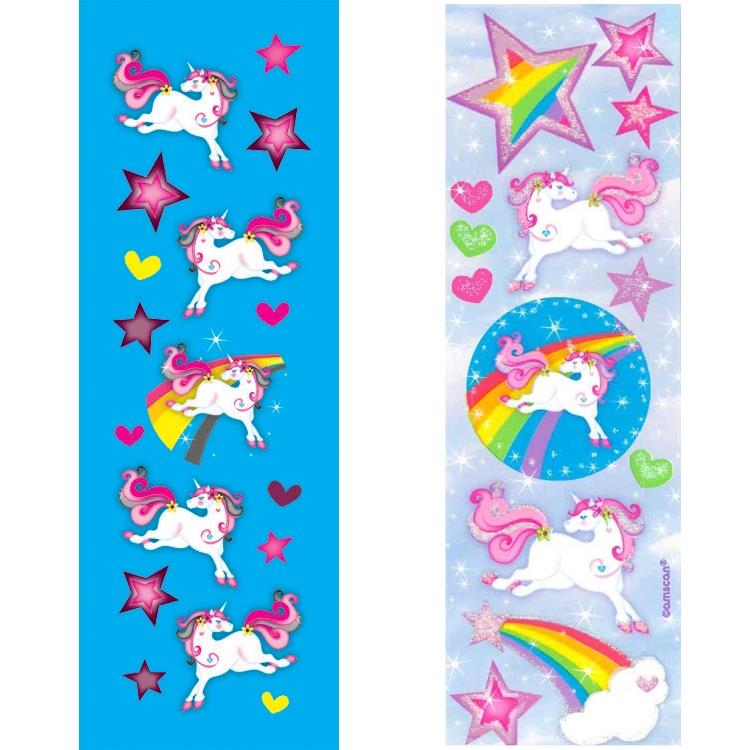 Unicorn Magic Party Bag Favour Sticker Sheet
