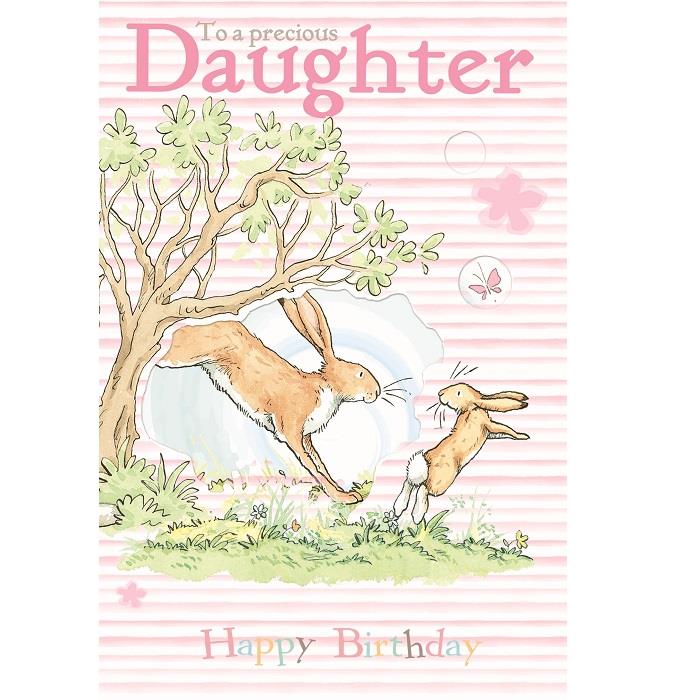 Guess How Much I Love You Happy Birthday Daughter Greeting Card