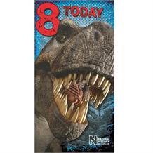 Dinosaur | Natural History Museum T-Rex 8th Birthday Greeting Card