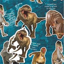 Dinosaur | Natural History Museum Gift Wrap -  2 Sheets, 2 Gift Tags