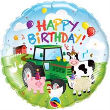 Farm Animals Happy Birthday 18" Foil | Helium Balloon